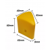 50x Yellow Triangular Star Picket Caps