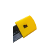 50x Yellow Triangular Star Picket Caps