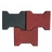 Rubber Pavers GREY 45mm Dog bone Shape Gyms Stable Playground Tile Mat I