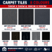 BA18-04 Dark Grey 1x1m Carpet Squares BA18-04 Dark Grey 1x1m Carpet Squares