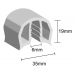 Gunwale Rubber - Black or White - 35mm per metre - PICKUP