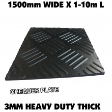 Rubber Sheeting 1500w CHEQUER 1m - 10m Length PICK UP LISTING PER LINEAL METRE