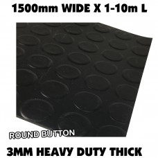 Rubber Sheeting ROUND BUTTON 1.5wx2.8m Length DELIVERED