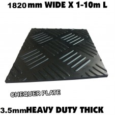 Rubber Sheeting 1.82m wide CHEQUER 10m Length DELIVERED Mat Lining for home, vehicle, workshop, office, warehouse, garage