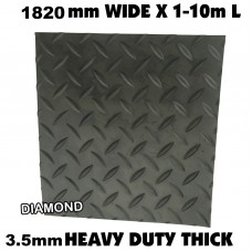 Rubber Sheeting 1.82m wide DIAMOND 2.8m Length DELIVERED Mat Lining for home, vehicle, workshop, office, warehouse, garage