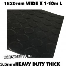 Rubber Sheeting 1.82m wide ROUND BUTTON 1.8m Length DELIVERED Mat Lining for home, vehicle, workshop, office, warehouse, garage