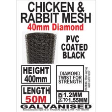 Chicken Rabbit Mesh PICKUP Galvanized Wire Mesh 50m Roll 400mm 