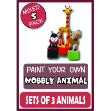 Wobbly Animals - 5 Pack