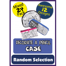 Decorate a Pencil Case - 24 Pack