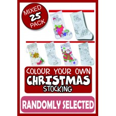XMAS Colour a Stocking - 25 Pack