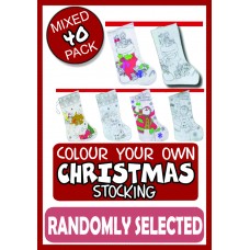 XMAS Colour a Stocking - 40 Pack