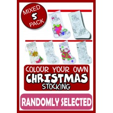 XMAS Colour a Stocking - 5 Pack