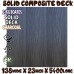 Co-Extrusion 138mm Composite Deck Sample Pack FREE delivery - 9 colour Options - Select 3 samples