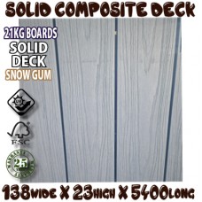138mm Honorwood SOLID COMPOSITE DECKING  - SNO GUM  - Per Lineal Metre