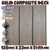 Co-Extrusion 138mm Composite Deck Sample Pack FREE delivery - 9 colour Options - Select 3 samples
