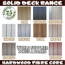 Co-Extrusion 138mm Composite Deck Sample Pack FREE delivery - 9 colour Options - Select 3 samples