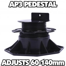 10 x Adjustable risers feet - Decking Timber support pedestal  - AP3 = 60 - 140mm 