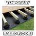 10x Adjustable risers feet - Decking Timber support pedestal  - AP1 = 22 - 30mm