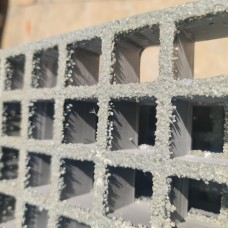 FRP Walkway Grating Anti Slip Resin Fiberglass 2440mm x 1220mm 30x30 Grey Grit