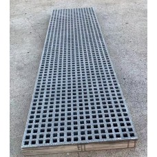 FRP Walkway or Stair Treads PICKUP PRICE Anti Slip Resin Fiberglass 1220mm x 310mm 12x12 GREY Grit Stairs