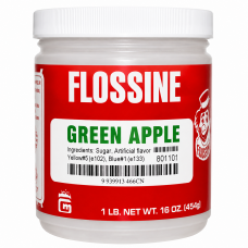 Green Apple Flossine to suit 5000 sticks - You mix with your own sugar **GENUINE POWDER**