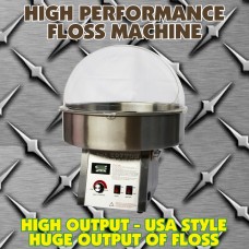Silver Fairy Floss Machine - HIGH OUTPUT with 400 Starter kit and Bubble