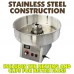 Silver Fairy Floss Machine with Bubble - HIGH OUTPUT - No Starter Kit