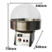 Silver Fairy Floss Machine with Bubble - HIGH OUTPUT - No Starter Kit