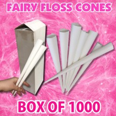 Fairy Floss Paper Cones - Box of 1000 - Free Delivery