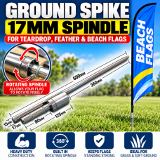 17mm Ground Spike for Teardrop & Feather Flags 17mm Ground Spike for Teardrop & Feather Flags