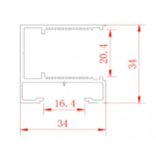 F Channel - 4.8m Composite Fence T&G Board holder - 3 colours