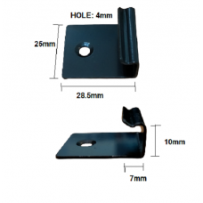 Decking Starter Clip - 50 Pack - Stainless then Powder Coated Black
