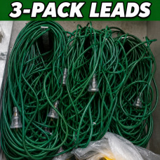 Extensions leads - Hundreds in stock - 20m to 25m - 3 Pack