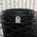 Wire Mesh Clip x100 - Fencing U Clip BLACK Stainless clips