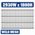 Weld Mesh Fence Arc 1800Hx2930mmW Black Fencing weldmesh Security Pet Weld Mesh Fence Arc 1800Hx2930mmW Black Fencing weldmesh Security Pet