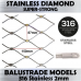 2400mm x 5m 316L Stainless Steel Wire Mesh Balustrade Cable Mesh
