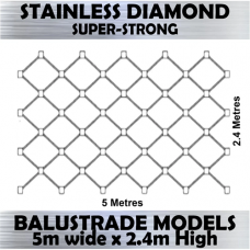 2400mm x 5m 316L Stainless Steel Wire Mesh Balustrade Cable Mesh