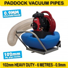 Paddock Vacuum HEAVY DUTY PU DUCTING 102mm 6m 100mm 4" 100mm