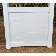 Polymer HORIZONTAL T&G Slat Fence - All Custom Sizes in PVC - SQM Guide