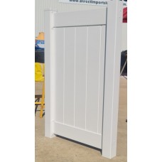 Polymer VERTICAL T&G Slat SWING GATES - All Custom Sizes in PVC - SQM Guide