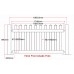 Picket Fence 1740 wide x 990 high **Delivered** Temporary PVC Polymer Event Fencing - Portable