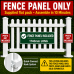 Picket Fence 1740 wide x 990 high **Pickup** Temporary PVC Polymer Event Fencing - Portable