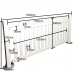 960h Post Picket PVC Fence **Pickup** White Temporary Portable Fencing Events