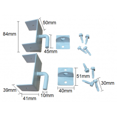 2x Bracket Set for PVC Picket Temporary Fence 