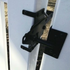 GATE LATCH Black FOR PVC, POLYMER or VINYL FENCING