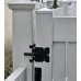 GATE LATCH Black FOR PVC, POLYMER or VINYL FENCING