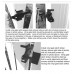 GATE LATCH Black FOR PVC, POLYMER or VINYL FENCING