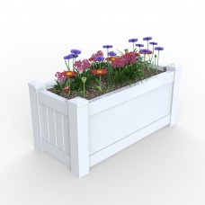 Hamptons PVC Rectangle Planter Box