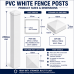 PVC Posts - 2350mm long - 127x127mm - White Polymer PVC Posts - 2350mm long - 127x127mm - White Polymer