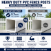 PVC Posts - 2350mm long - 127x127mm - White Polymer PVC Posts - 2350mm long - 127x127mm - White Polymer